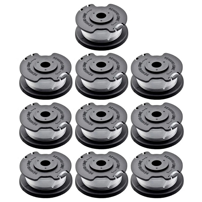10PCS TLE-03 Spool for Einhell GE-CT 18 / 28 Li TC / GE-CT 18 / 28 Li Lawn Mower Nylon Trimming Wire Reel - 1
