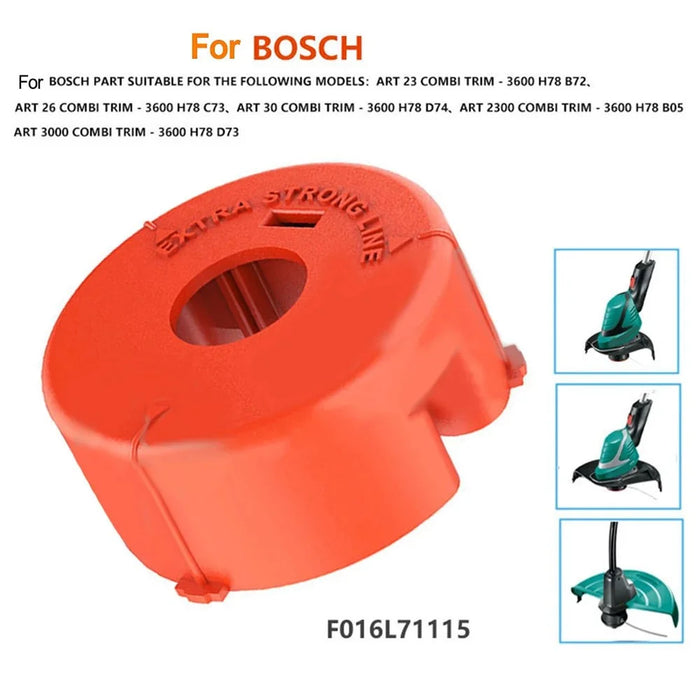 4Pcs Spool Cap for Bosch ART 3000 Combitrim / 2300 Combitrim / 30 Combitrim Lawn Mower Replacement Part, F016L71115 - 6