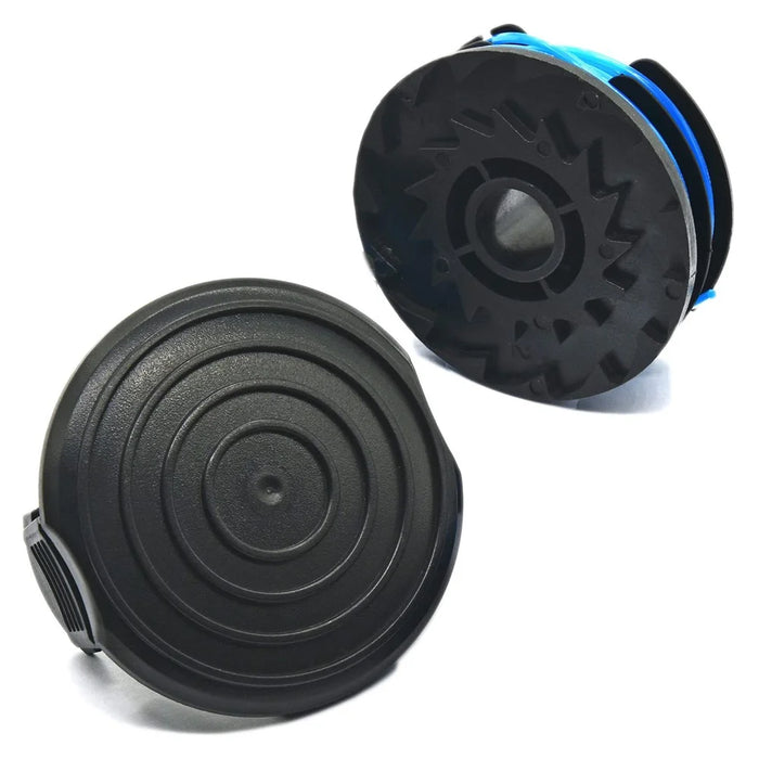 TLW-04+TLW-05 6Pcs Replacement Spool + 1Pc Spool Cap for Harbor Freight Bauer 20115E-B Bauer Corded BAUER 5.5Amp 15 in Electric String Trimmer - 5