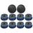 TLW-04+TLW-05 8Pcs Replacement Spool + 2Pcs Spool Cap for Harbor Freight Bauer 20115E-B Bauer Corded BAUER 5.5Amp 15 in Electric String Trimmer - 1