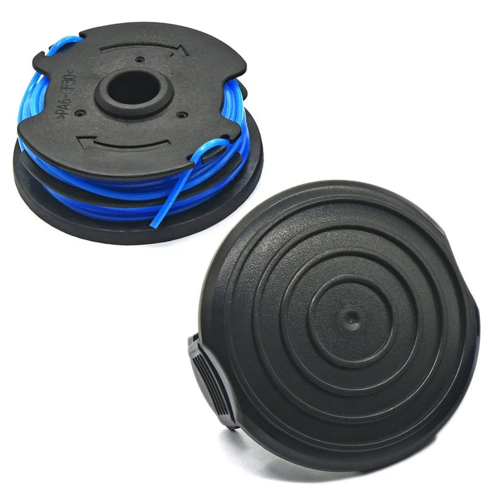 TLW-04+TLW-05 1Pc Replacement Spool + 1Pc Spool Cap for Harbor Freight Bauer 20115E-B Bauer Corded BAUER 5.5Amp 15 in Electric String Trimmer - 1