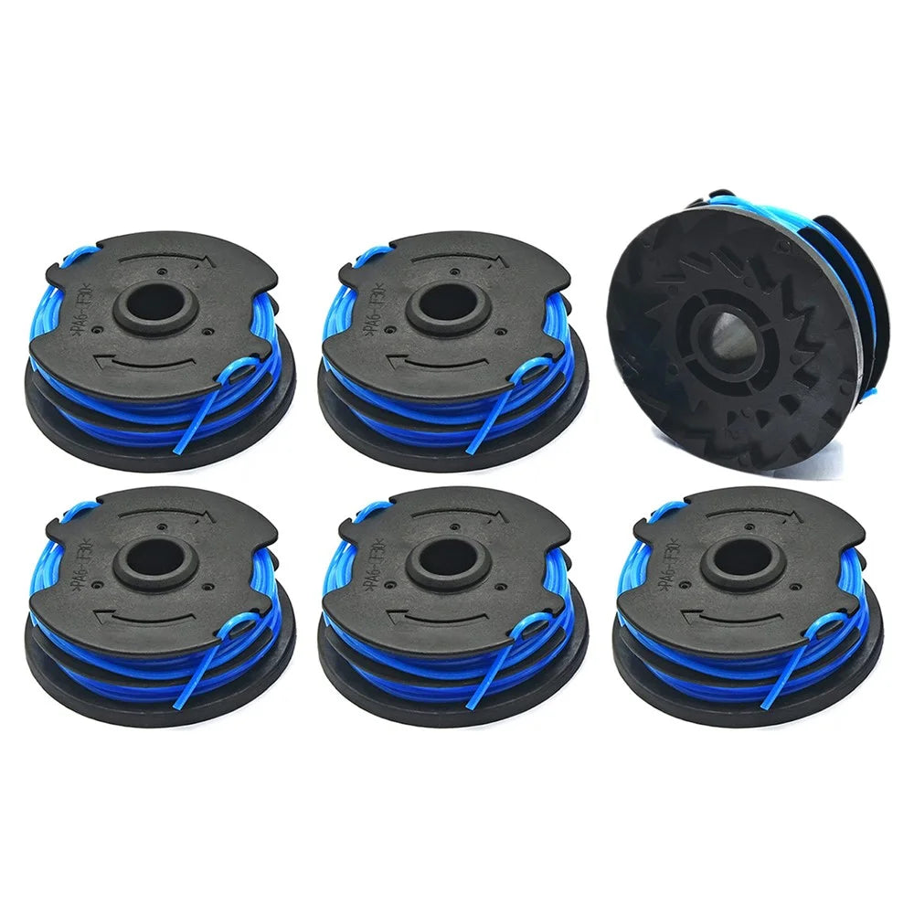 TLW-04 6Pcs Replacement Spool for Harbor Freight Bauer 20115E-B Bauer Corded BAUER 5.5Amp 15 in Electric String Trimmer - 1