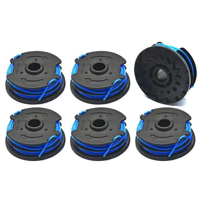 TLW-04 6Pcs Replacement Spool for Harbor Freight Bauer 20115E-B Bauer Corded BAUER 5.5Amp 15 in Electric String Trimmer - 1
