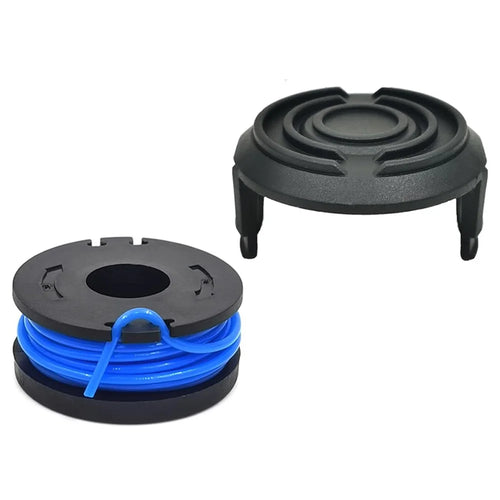 TLW-01+TLW-01-1 1Pc Replacement Spool + 1Pc Spool Cap Mower Set for Harbor Freight Bauer 19115C-B 20V Cordless Mower - 1