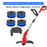 TLW-01+TLW-01-1 2Pcs Replacement Spool + 1Pc Spool Cap Mower Set for Harbor Freight Bauer 19115C-B 20V Cordless Mower - 3
