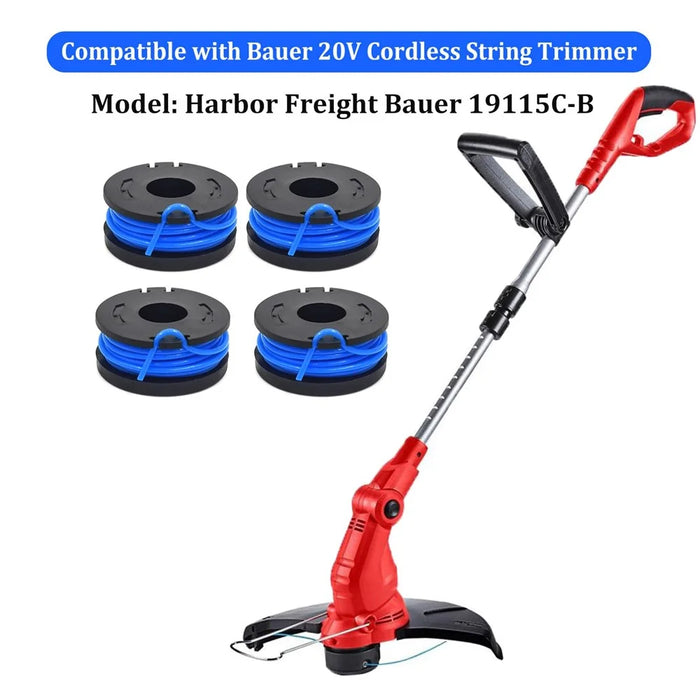 TLW-01 9Pcs Replacement Spool Mower Accessory for Harbor Freight Bauer 19115C-B 20V Cordless Mower - 3