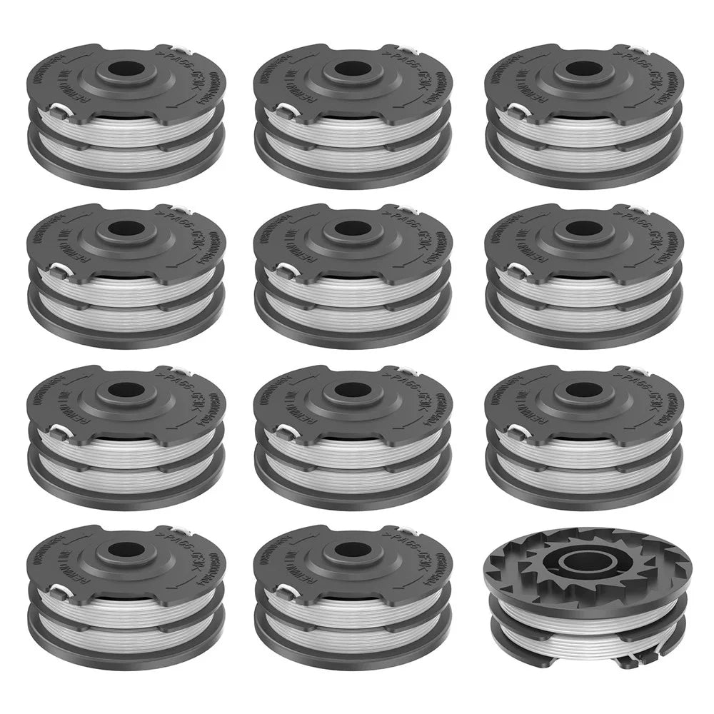 RS0101 12Pcs Replacement Spool Mower Accessory for LawnMaster GT1210 / GT1211 / GT1238 / GT1313 / GT1411 / GT1415 - 1