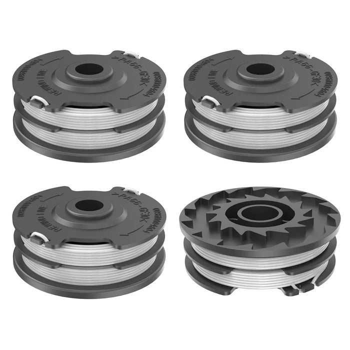 RS0101 4Pcs Replacement Spool Mower Accessory for LawnMaster GT1210 / GT1211 / GT1238 / GT1313 / GT1411 / GT1415 - 1