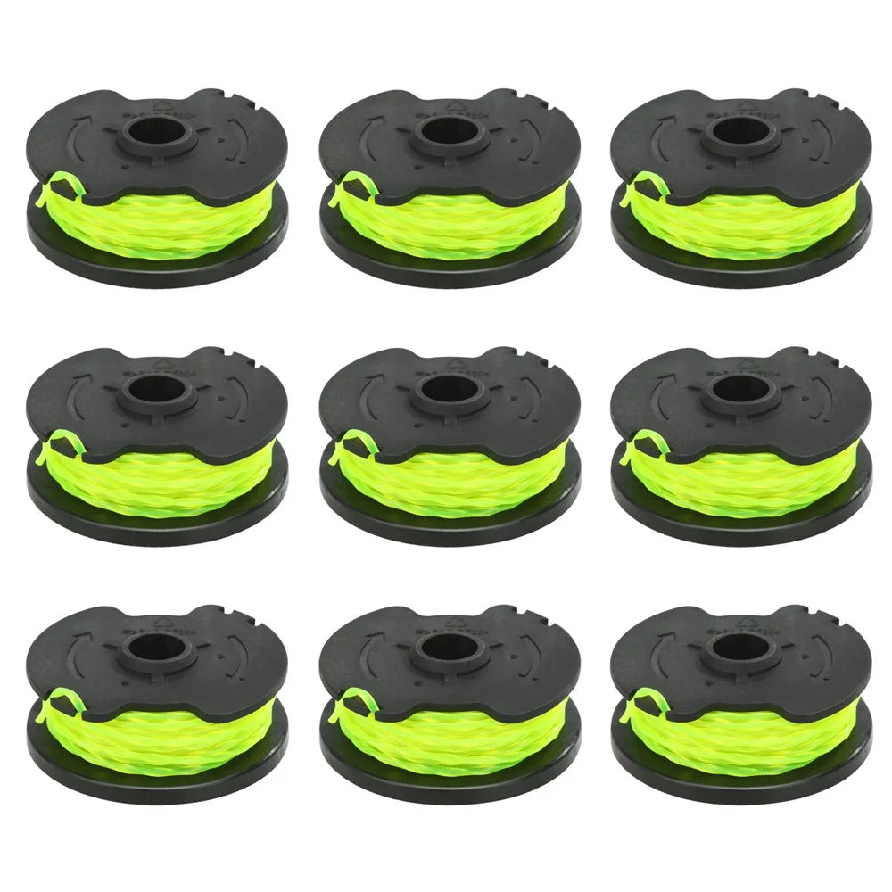 HT19-401-004-20 9Pcs Replacement Spool Mower Accessory for Hyper Tough 40V Max String Trimmer  /  HT19-401-004-20 /  HT21-401-002-04 (2022) - 1