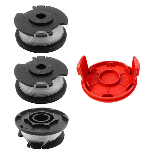 TLH-02+ TLH-02-1 3Pcs Replacement Spool + 1Pc Spool Cap for Hyper Tough 20V Max HT22-401-03-05  /  HT-19-401-003-06  /  HT19-401-003-07 - 1