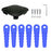 Trimmer Head + 6 Blades for Kobalt KST 120X-06  /  120X Lawn Mower Replacement Part, EVGK-01+RS-0001 Blue - 1