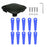 Trimmer Head + 10 Blades for Kobalt KST 120X-06  /  120X Lawn Mower Replacement Part, EVGK-01+RS-0001 Blue - 1
