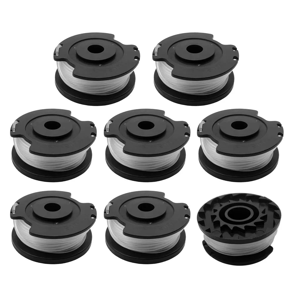 RS3030 8Pcs Replacement Spool for LawnMaster CLGT1810S01  /  CLGT2412  /  CLGT2410 Mower Accessory - 1