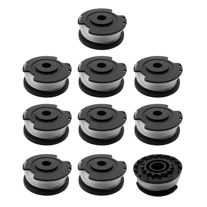 RS3030 10Pcs Replacement Spool for LawnMaster CLGT1810S01  /  CLGT2412  /  CLGT2410 Mower Accessory - 1