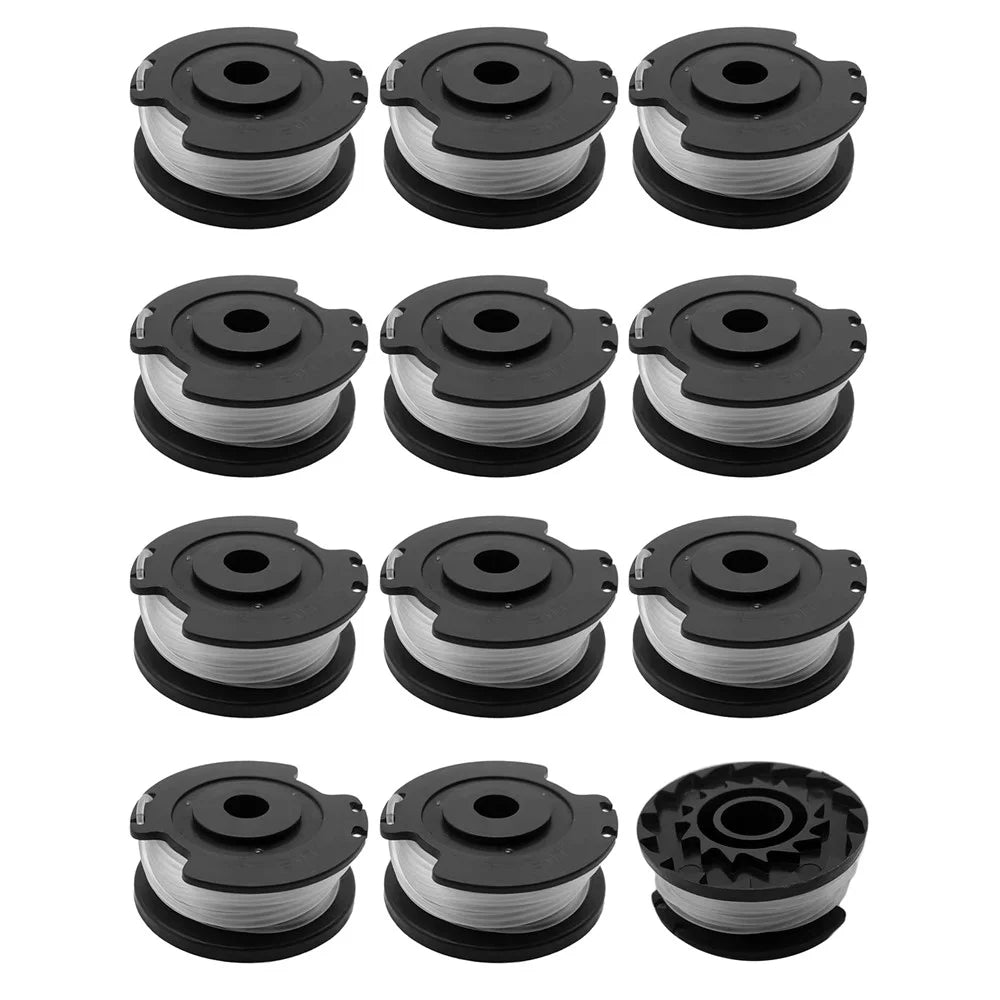 RS3030 12Pcs Replacement Spool for LawnMaster CLGT1810S01  /  CLGT2412  /  CLGT2410 Mower Accessory - 1