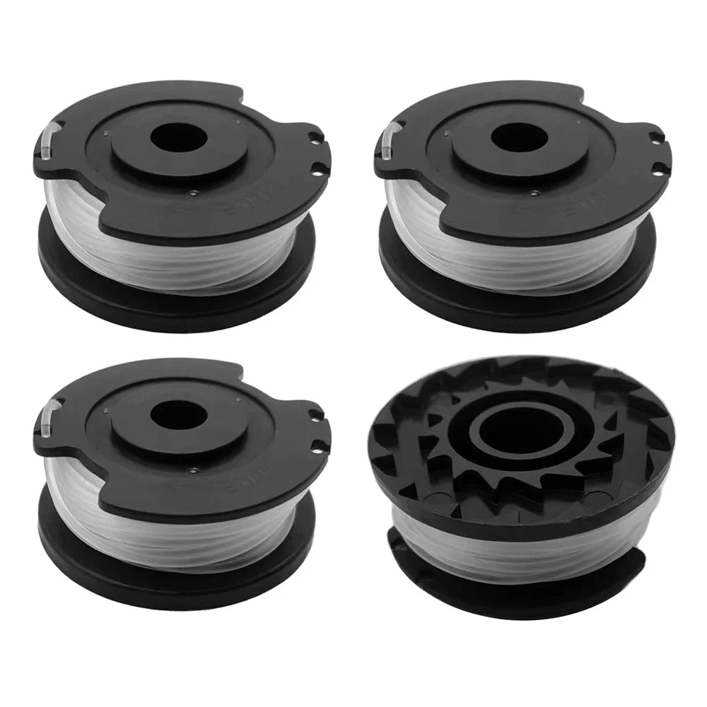 RS3030 4Pcs Replacement Spool for LawnMaster CLGT1810S01  /  CLGT2412  /  CLGT2410 Mower Accessory - 1