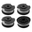 RS3030 4Pcs Replacement Spool for LawnMaster CLGT1810S01  /  CLGT2412  /  CLGT2410 Mower Accessory - 1
