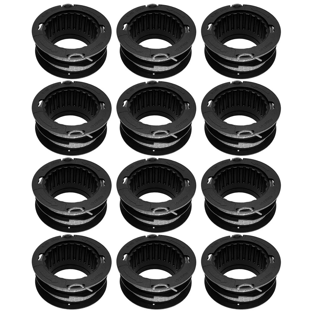 2905303 12Pcs Replacement Spool for Kobalt KST 130X  /  KST 130X-06 40V String Trimmer Mower Accessory - 1