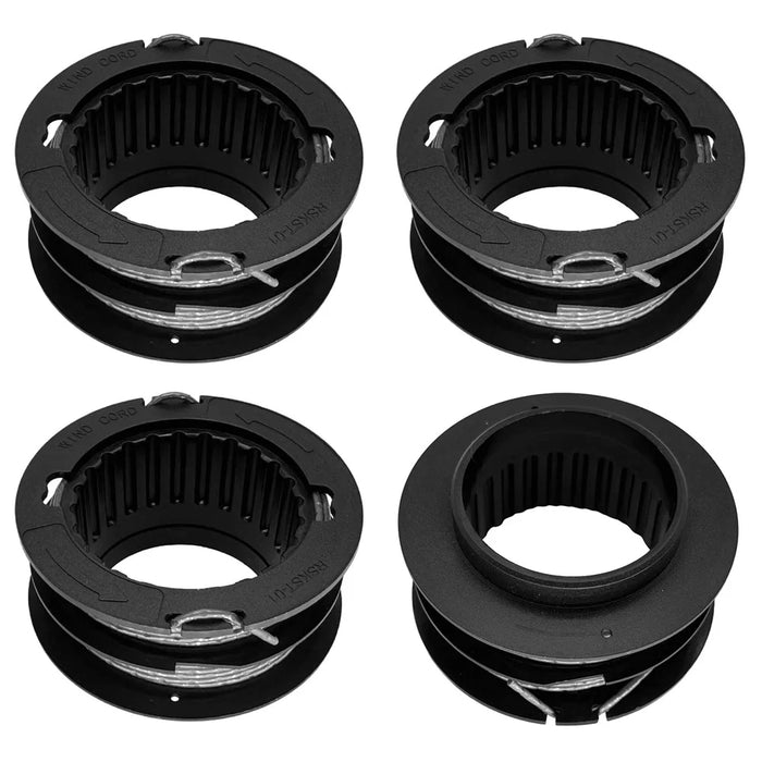 2905303 4Pcs Replacement Spool for Kobalt KST 130X  /  KST 130X-06 40V String Trimmer Mower Accessory - 1