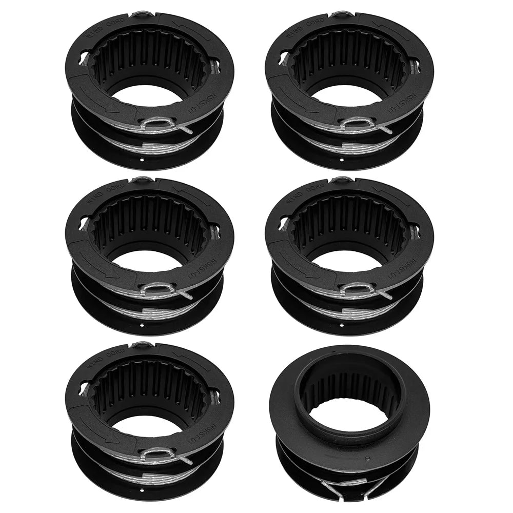 2905303 6Pcs Replacement Spool for Kobalt KST 130X  /  KST 130X-06 40V String Trimmer Mower Accessory - 1
