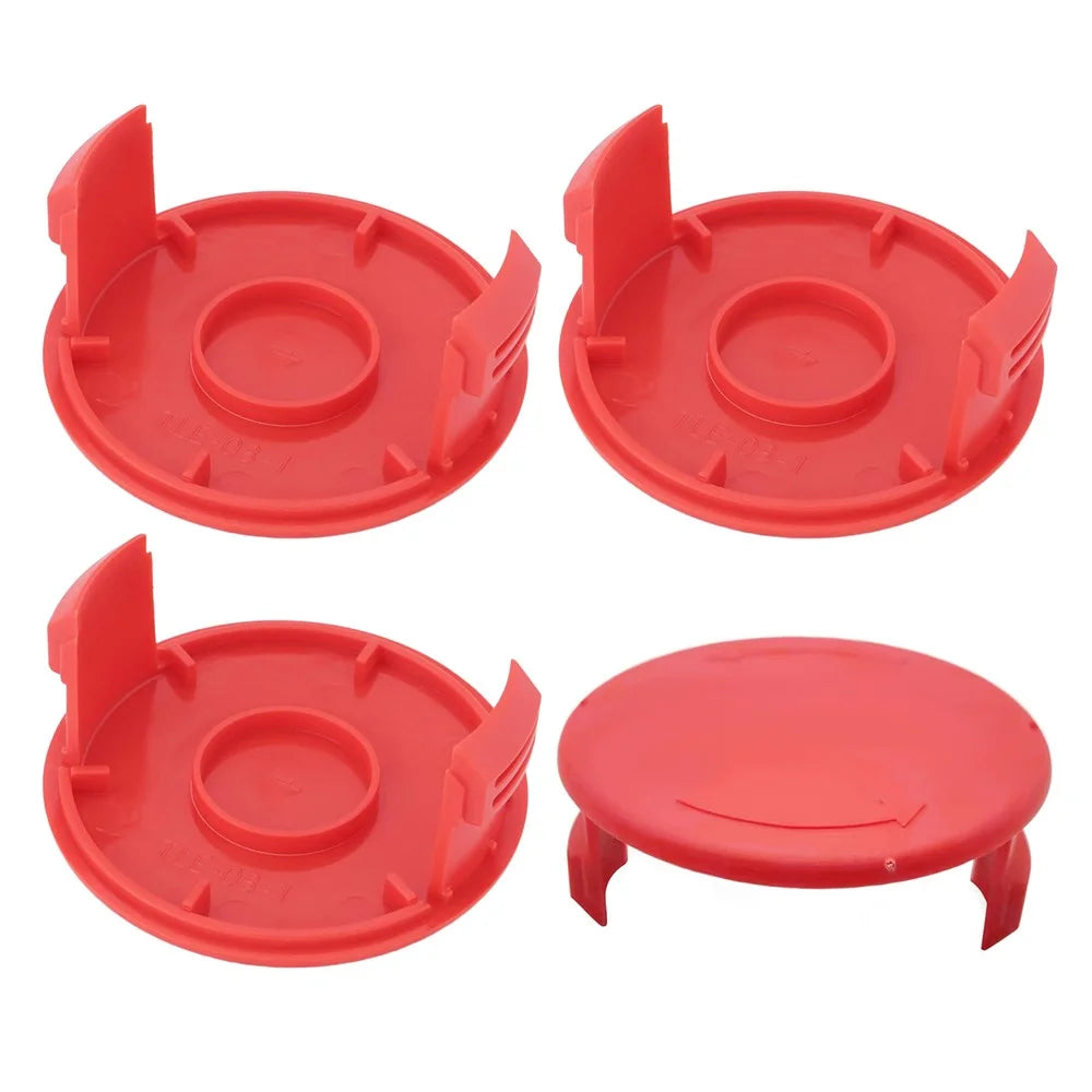 TLE-03-1 4Pcs Replacement Spool Cap for Einhell GE-CT 18 / 28 Li  /  GE-CT 18 / 28 Li TC Lawn Trimmer Accessory - 1