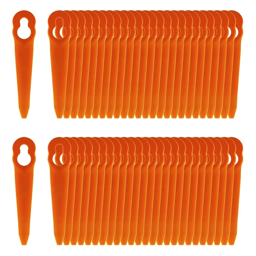 100Pcs for STIHL Polycut 2-2 ABS Cutting Blades Lawn Mower Replacement Parts - 2