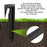 100Pcs 8.5cm Lawn Mower Ground Staples Edging Stakes Plastic Yard Garden Boundary Wire Anchor Pegs - 3