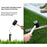 100Pcs 8.5cm Lawn Mower Ground Staples Edging Stakes Plastic Yard Garden Boundary Wire Anchor Pegs - 5