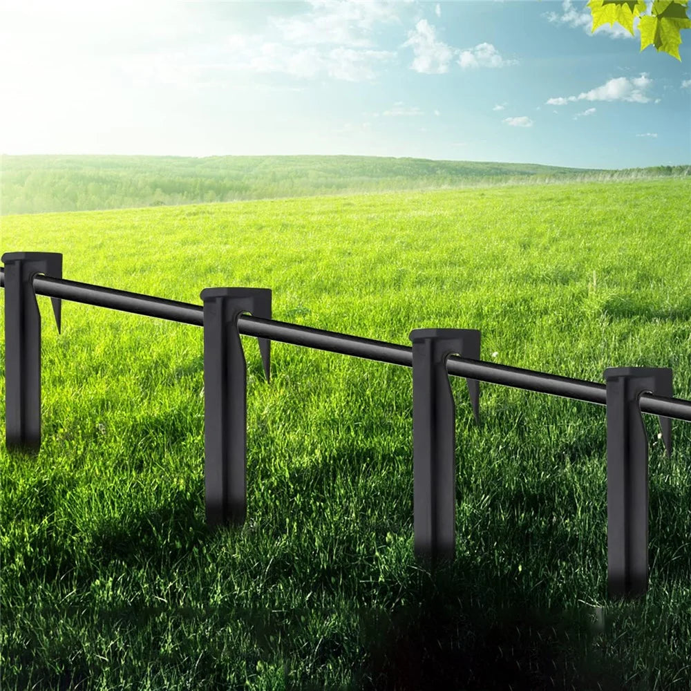 300Pcs 8.5cm Lawn Mower Ground Staples Edging Stakes Plastic Yard Garden Boundary Wire Anchor Pegs - 6