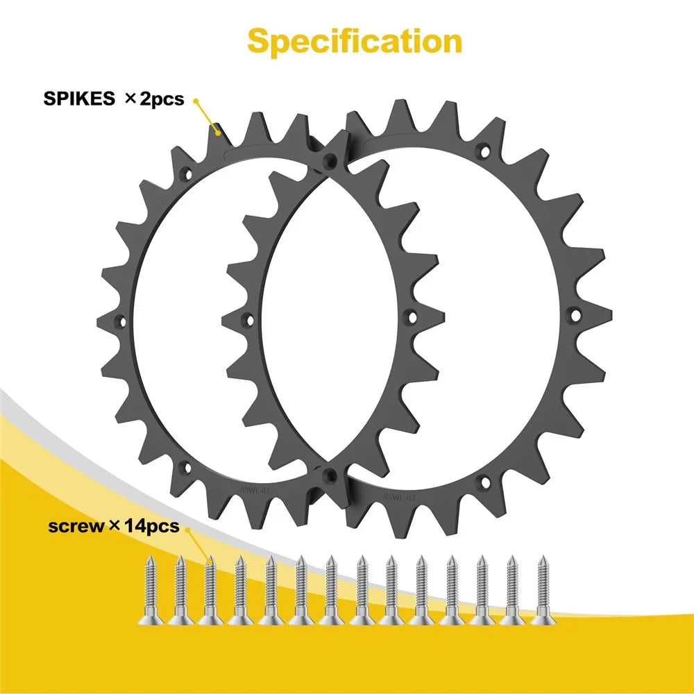 RSWL-02 For Worx Landroid L WR155E / WR153E Lawn Mower 2 Spikes + 14 Self-Tapping Screws - 6