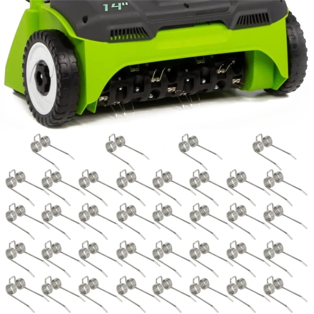 36PCS Replacement Dethatcher Tines for Greenworks 29272 27022 2500600G Steel Scarifier Parts - 7