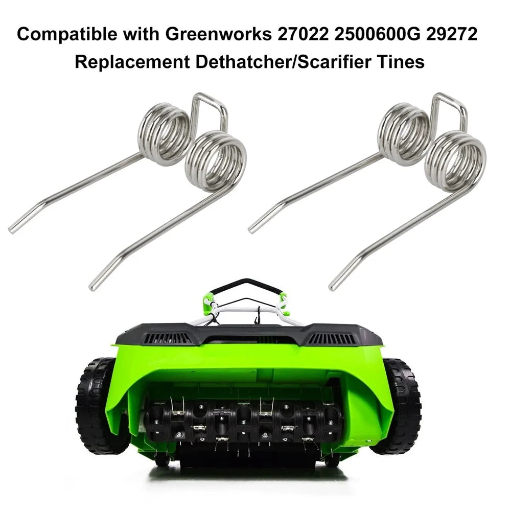 72PCS Replacement Dethatcher Tines for Greenworks 29272 27022 2500600G Steel Scarifier Parts - 7