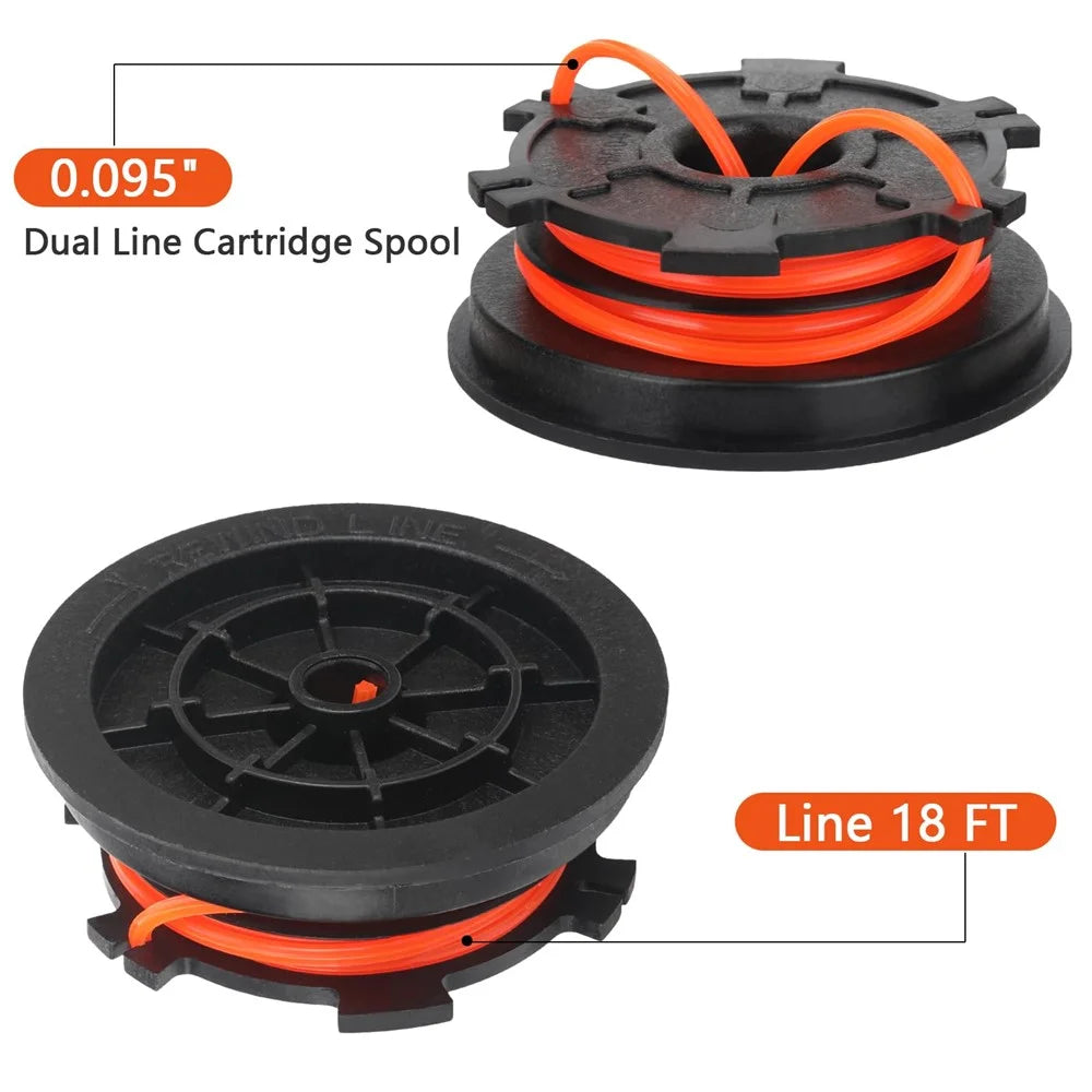 753-1156 (RS753) 2Pcs for MTD Lawn Mower 18ft Nylon Rope Replacement Spool - 7