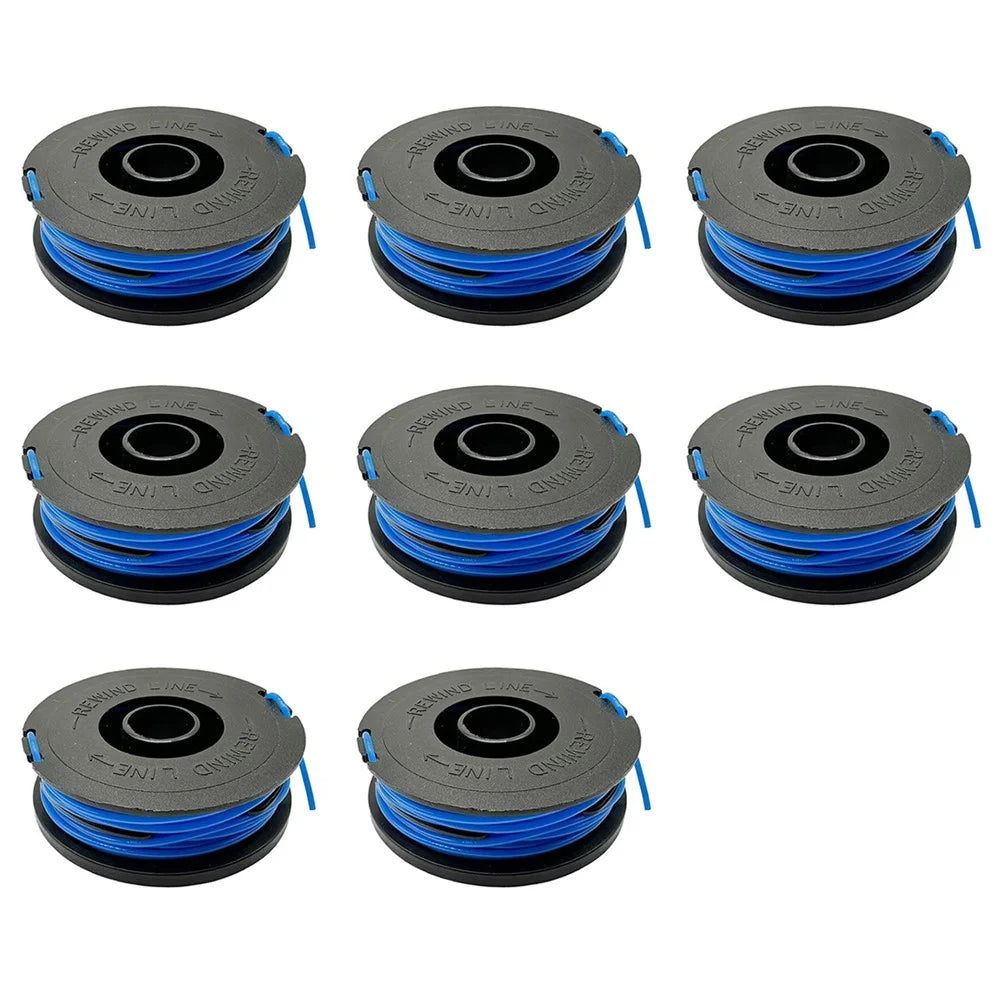 RSJA-01 8Pcs for Spear & Jackson GT600 / GT450 Lawn Mower 32ft Nylon Rope Replacement Spool - 1