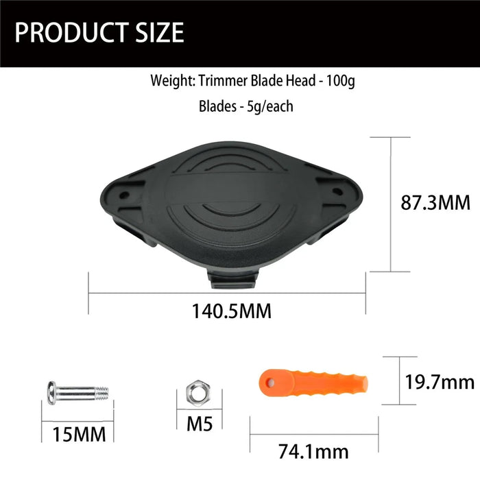 For Black & Decker EVBD-01 Garden Lawn Mower Trimmer Head with 30 Blades - 6