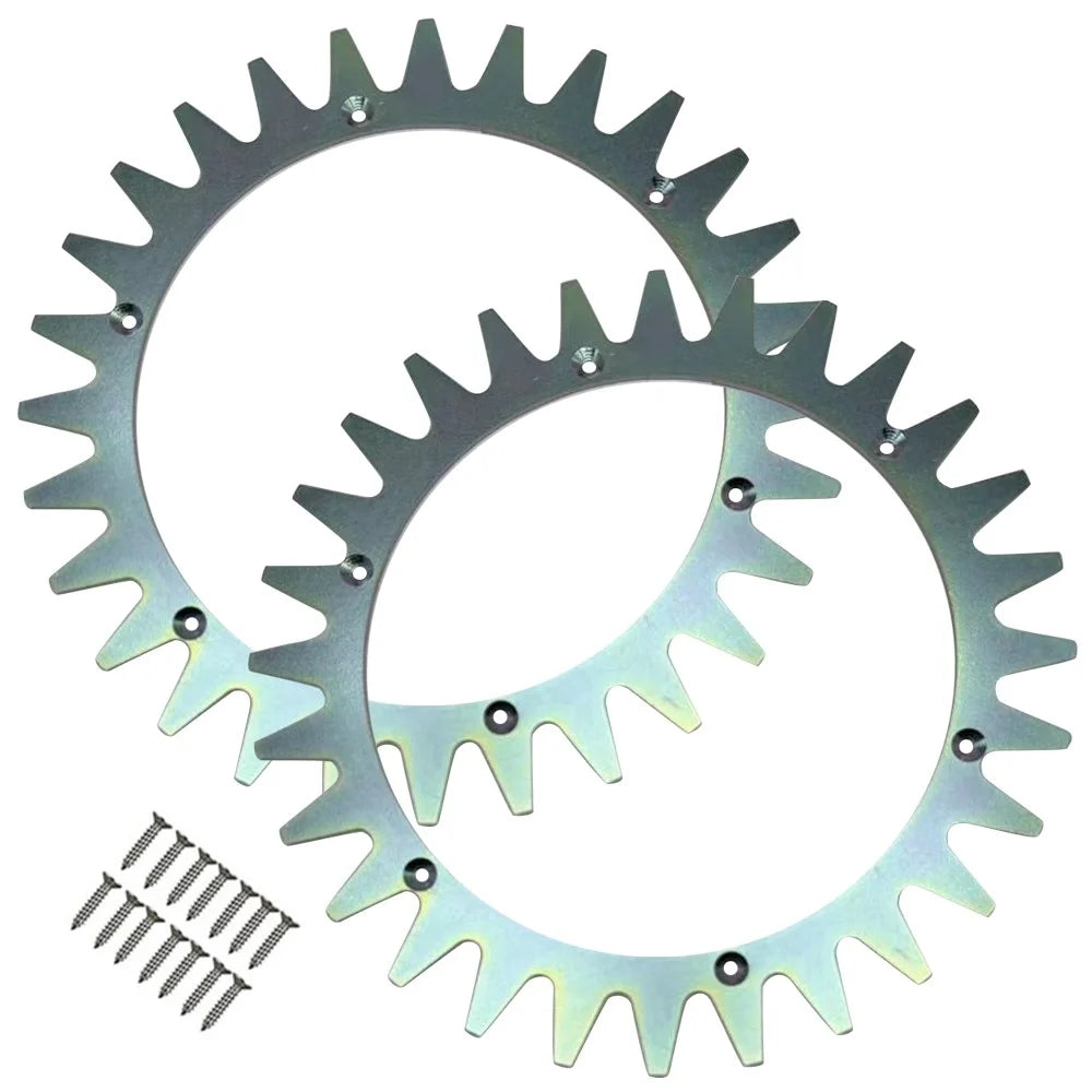 TLYA-01 2Pcs Spikes for Yardforce SA / SC / SE / MR Series Lawn Mower with 14 Self-Tapping Screws - 1