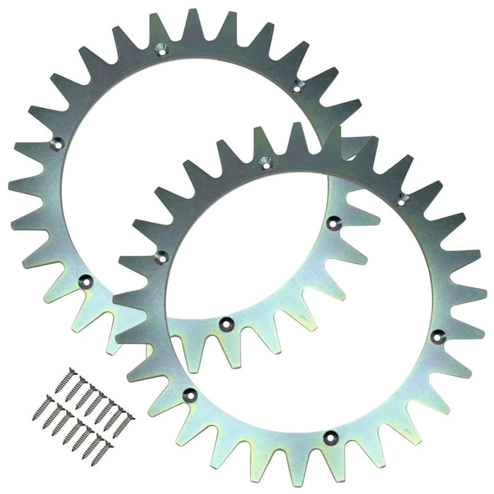 TLYA-01 2Pcs Spikes for Yardforce SA / SC / SE / MR Series Lawn Mower with 14 Self-Tapping Screws - 1