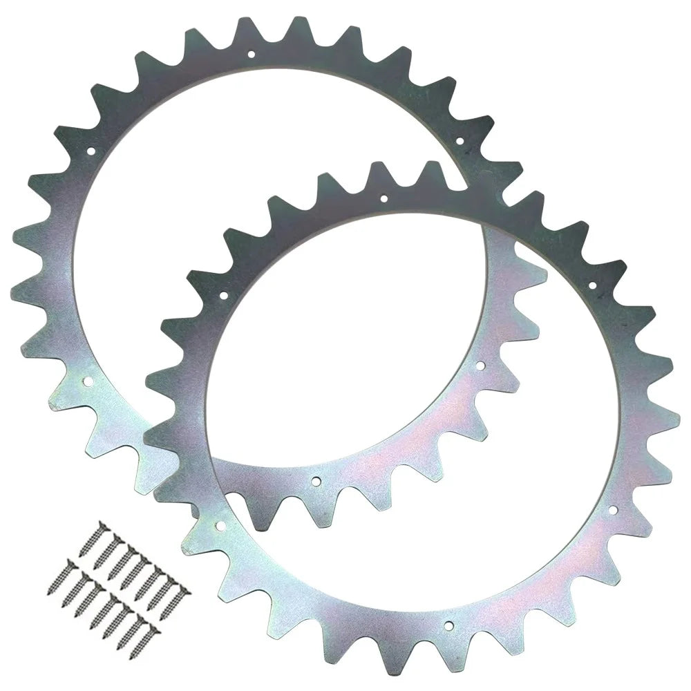 TLWH-03 2Pcs Spikes for Husqvarna Automower 315 / 310 / 305 Lawn Mower with 14 Self-Tapping Screws - 1