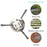 Steel Wire Grass Trimmer Head 3 Blades Weed Cutter Wheel Mower Attachment - 2