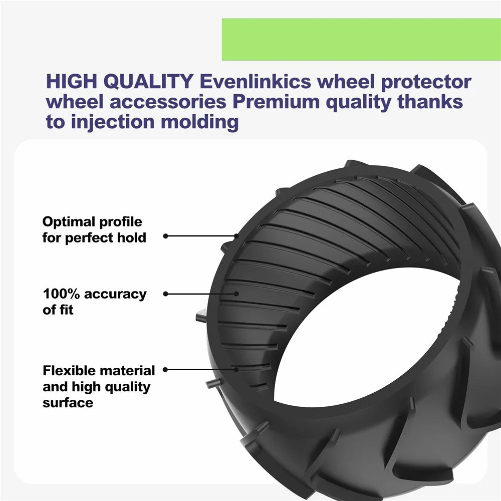 2Pcs For Worx Landroid M500 M700 S300 M1000 Robotic Lawn Mower Anti-Skid Rubber Front Wheel Protector - 3