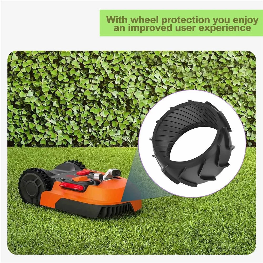 2Pcs For Worx Landroid M500 M700 S300 M1000 Robotic Lawn Mower Anti-Skid Rubber Front Wheel Protector - 5