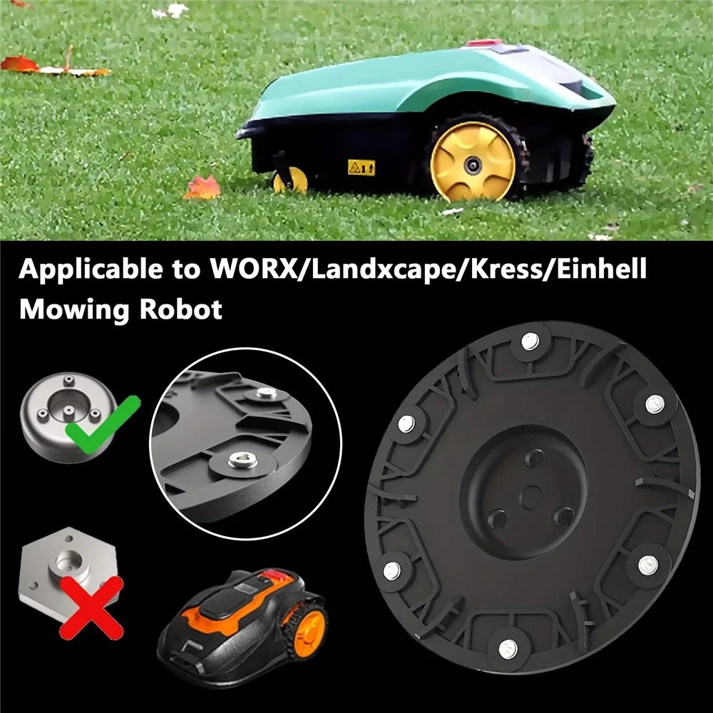 RSD-01 For Worx / Landxcape / Kress / Einhell Lawn Mower Round Connector ABS Cutterhead Turntable - 4