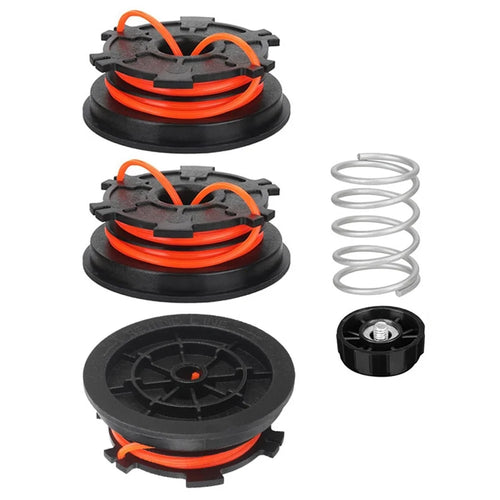 3 Spool + 1 Spool Cap + 1 Spring for MTD / Troy-Bilt / Bolens Grass Trimmer Part, 753-1156 / 791-153066B / 791-610317B - 1