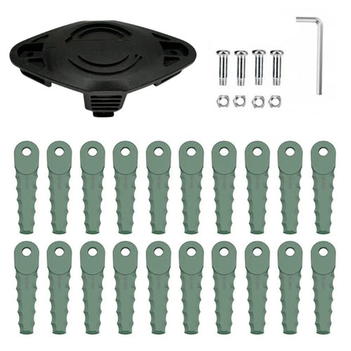 EVBO-01 Trimmer Head + 20 RS-0001 Blades for Bosch Universal Grasscut 18  /  18-26  /  18-260 Lawn Mower - 1