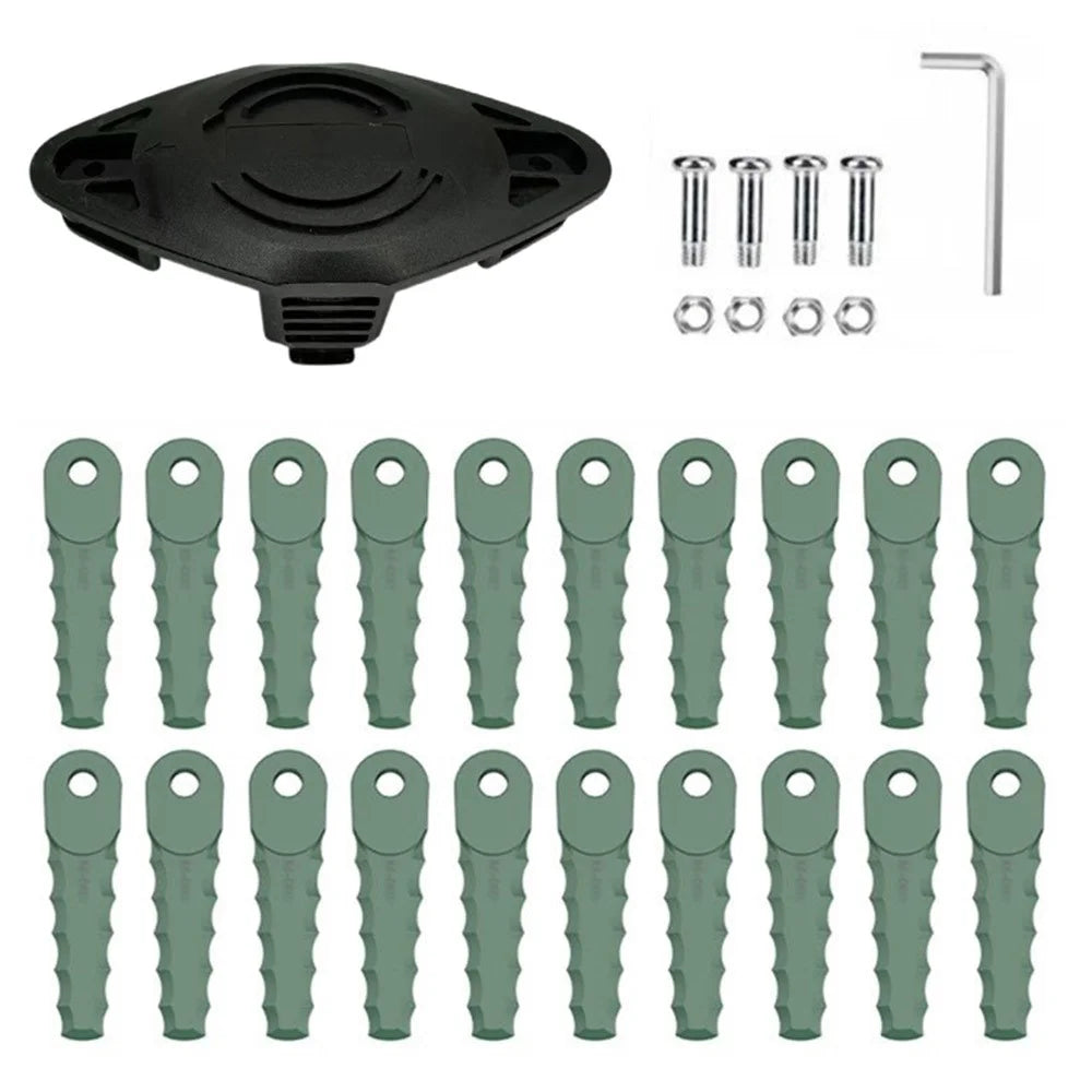 EVBO-01 Trimmer Head + 20 RS-0001 Blades for Bosch Universal Grasscut 18  /  18-26  /  18-260 Lawn Mower - 1