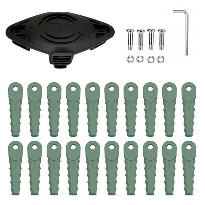 EVBO-01 Trimmer Head + 20 RS-0001 Blades for Bosch Universal Grasscut 18  /  18-26  /  18-260 Lawn Mower - 1