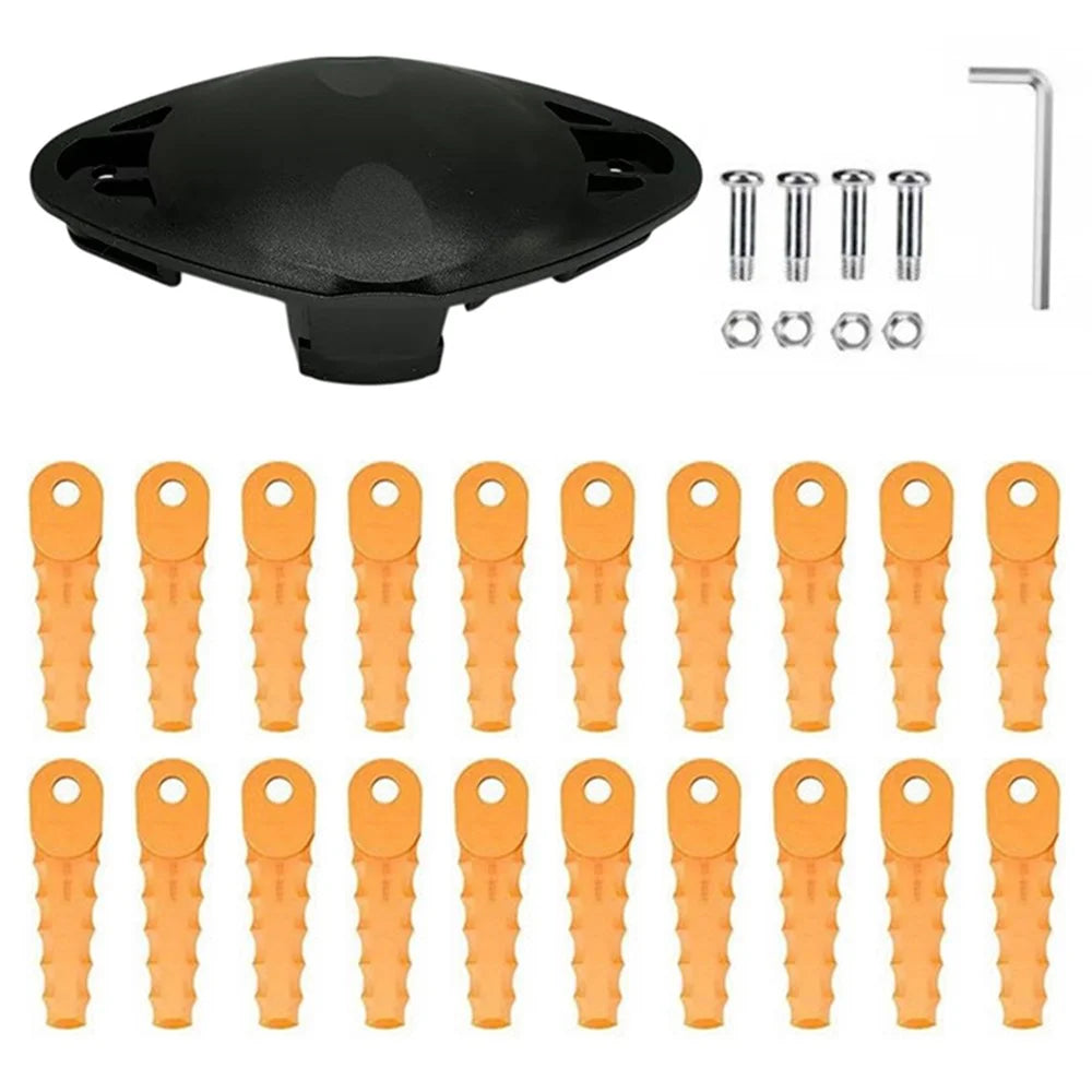 For Flymo Contour 500XT EVF-01 Trimmer Head + 20 RS-0001 Blades Lawn Mower Replacement Part - 1