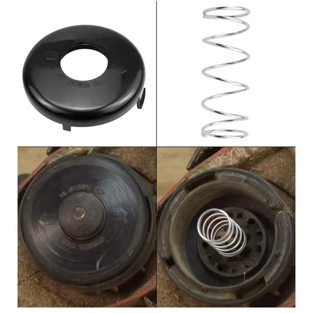 For Toro 51256 / 51301 Lawn Mower 88175 Spool + 73-8200 Trimmer Cap + 73-8220 Spring Trimmer Replacement Set - 7