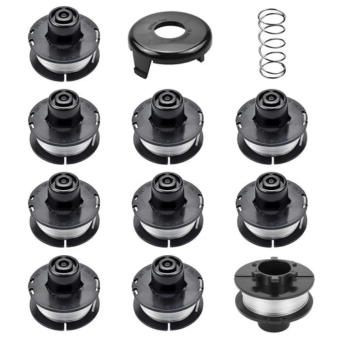 Replacement Set for Toro 51301 / 51256 Lawn Mower 10Pcs 88175 Spool + 73-8200 Trimmer Cover + 73-8220 Spring - 1