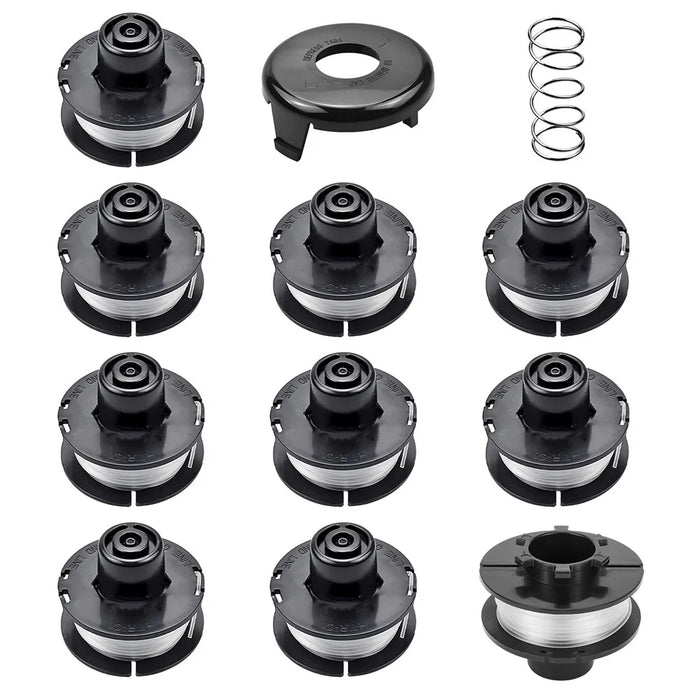 Replacement Set for Toro 51301 / 51256 Lawn Mower 10Pcs 88175 Spool + 73-8200 Trimmer Cover + 73-8220 Spring - 1